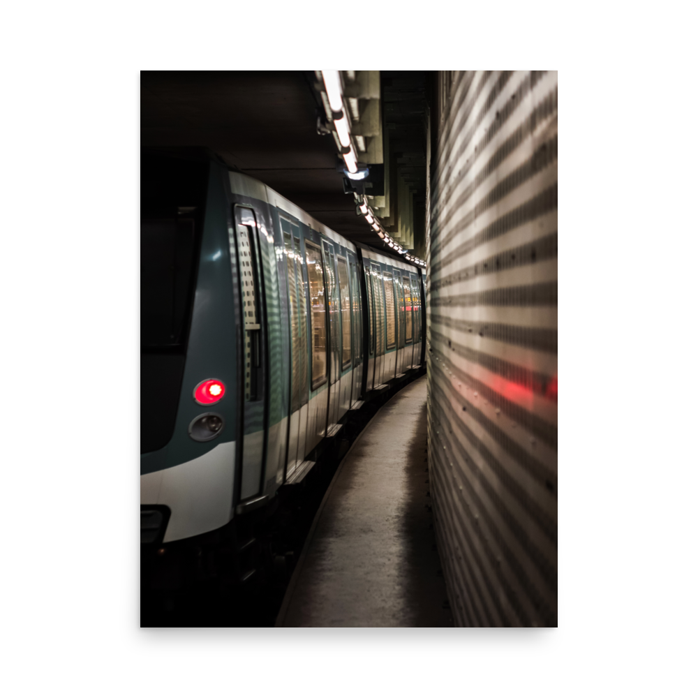 Tirage photo de Paris "Modern Parisian Metro" - Paris - The Artistic Way