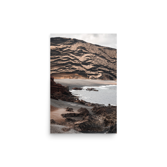 Tirage photo de Lanzarote "Cliff of El Golfo in Lanzarote" - Îles Canaries - The Artistic Way