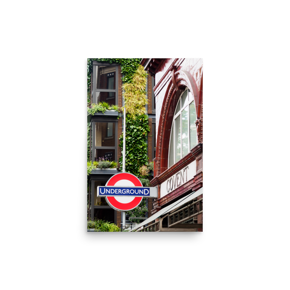 Tirage photo de Londres "Green Garden Coven Underground" - London - The Artistic Way