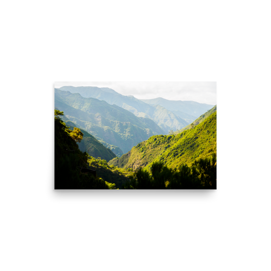 Tirage photo de Madère "Mountain layers of Madeira" - Madère - The Artistic Way