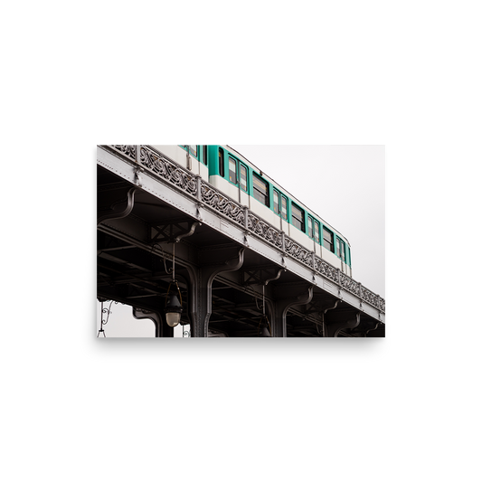 Tirage photo de Paris "Bir Hakeim - Métro Ligne 6" - Paris - The Artistic Way