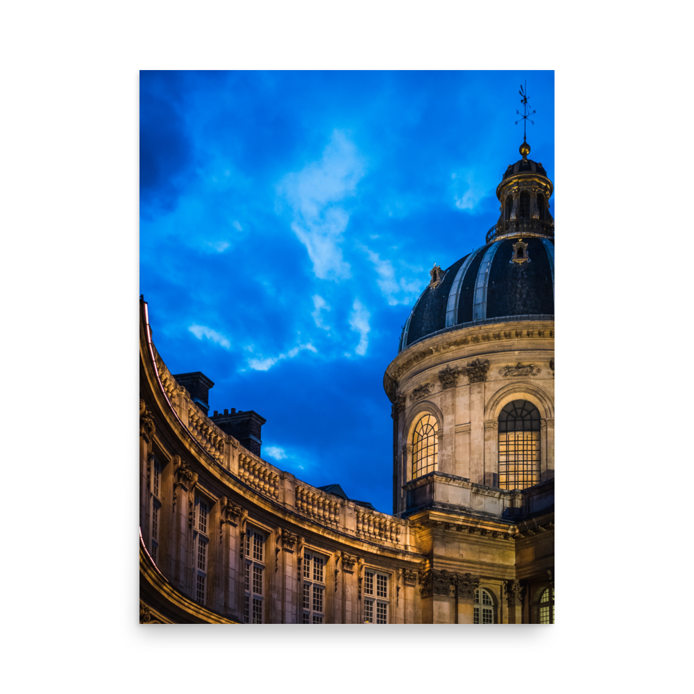 Tirage photo de Paris "Institut de France at Blue Hour" - Paris - The Artistic Way