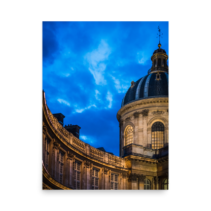 Tirage photo de Paris "Institut de France at Blue Hour" - Paris - The Artistic Way