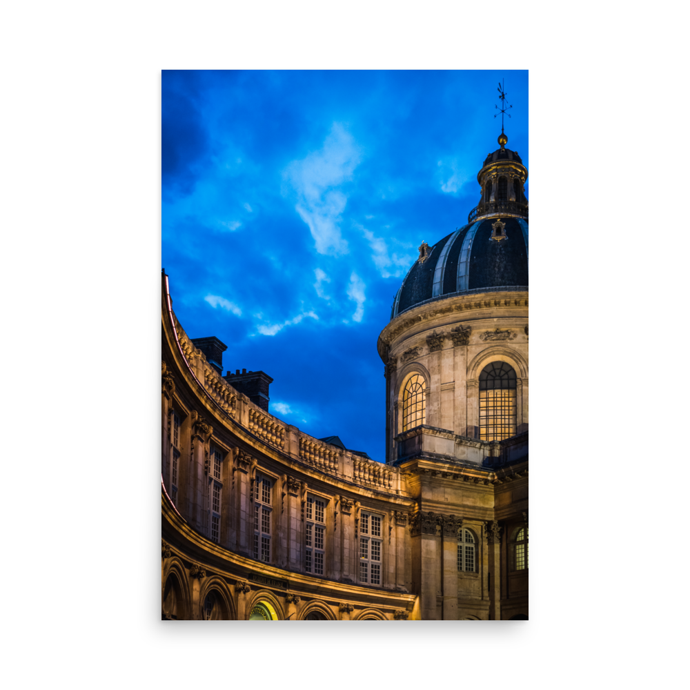 Tirage photo de Paris "Institut de France at Blue Hour" - Paris - The Artistic Way