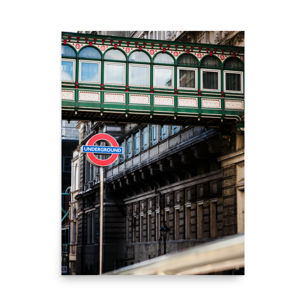 Tirage photo de Londres "London Underground Overground" - Londres - The Artistic Way