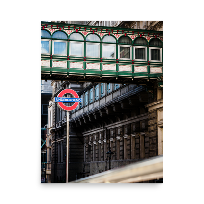 Tirage photo de Londres "London Underground Overground" - Londres - The Artistic Way