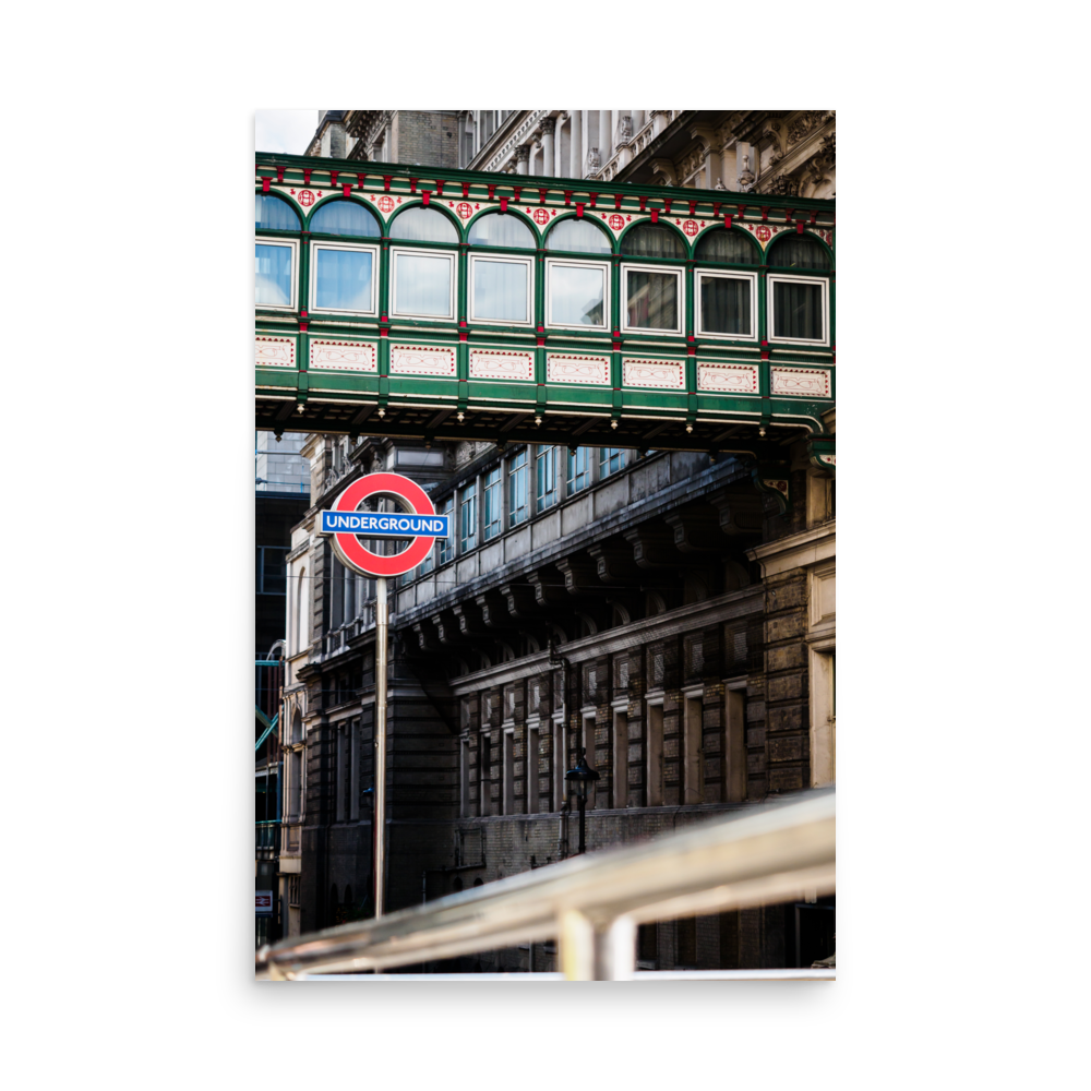 Tirage photo de Londres "London Underground Overground" - Londres - The Artistic Way