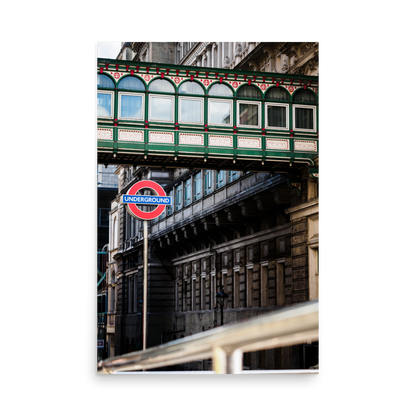 Tirage photo de Londres "London Underground Overground" - Londres - The Artistic Way