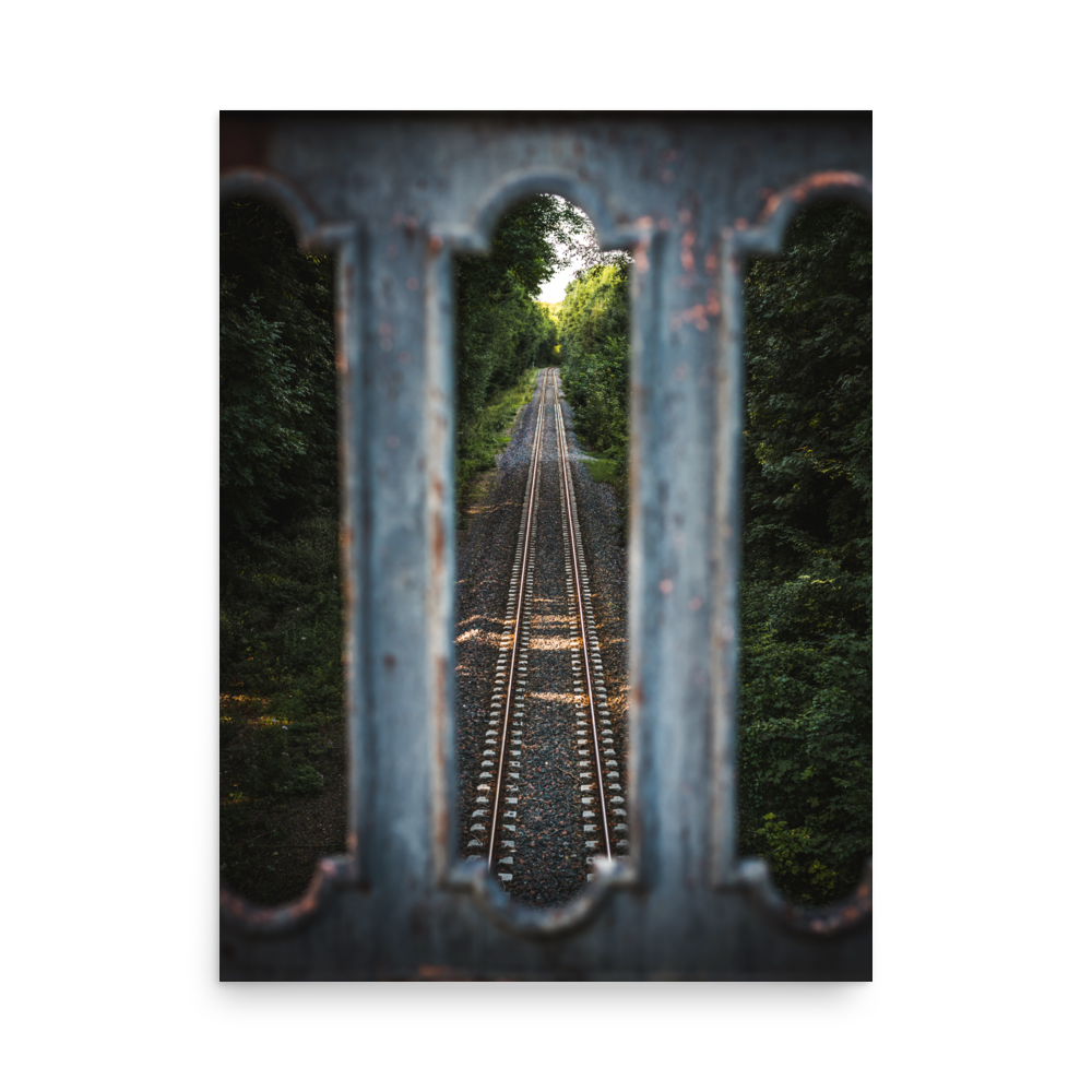 Tirage photo Inspiration "Railroad lost in the woods" - Nature - The Artistic Way
