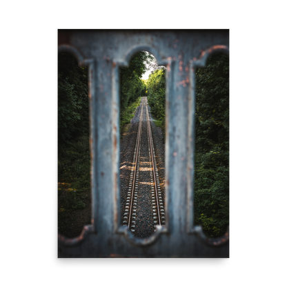Tirage photo Inspiration "Railroad lost in the woods" - Nature - The Artistic Way