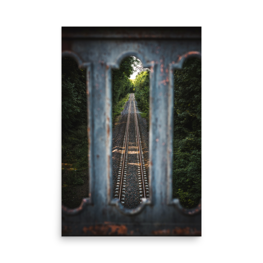 Tirage photo Inspiration "Railroad lost in the woods" - Nature - The Artistic Way