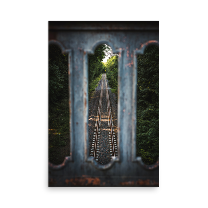 Tirage photo Inspiration "Railroad lost in the woods" - Nature - The Artistic Way