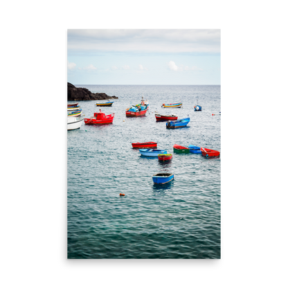 Tirage Photo de Madère "Barques de pêcheurs de Câmara de Lobos" - Madère - The Artistic Way