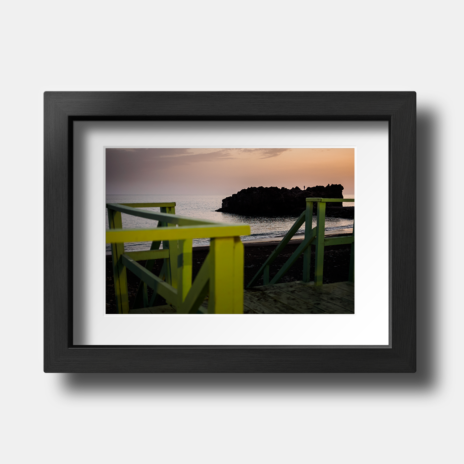 Tirage Photo de Madère "Sunset Silhouette at Praia Formosa" - Madère - The Artistic Way