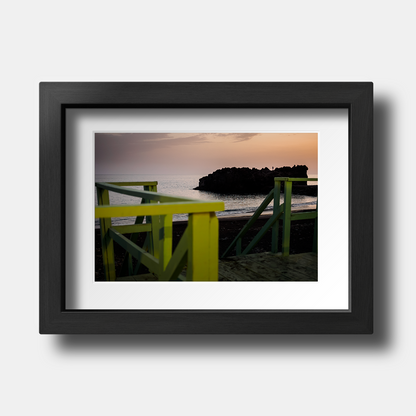 Tirage Photo de Madère "Sunset Silhouette at Praia Formosa" - Madère - The Artistic Way