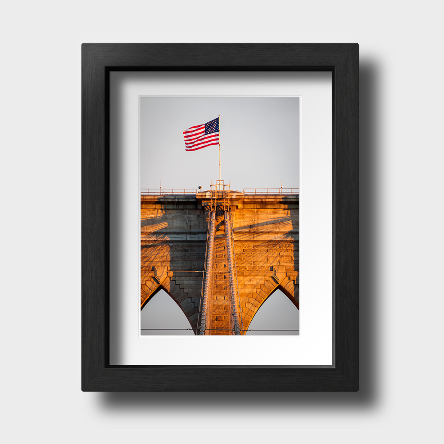 Tirage Photo de New York "Sunset on the Brooklyn Bridge" - NYC - The Artistic Way