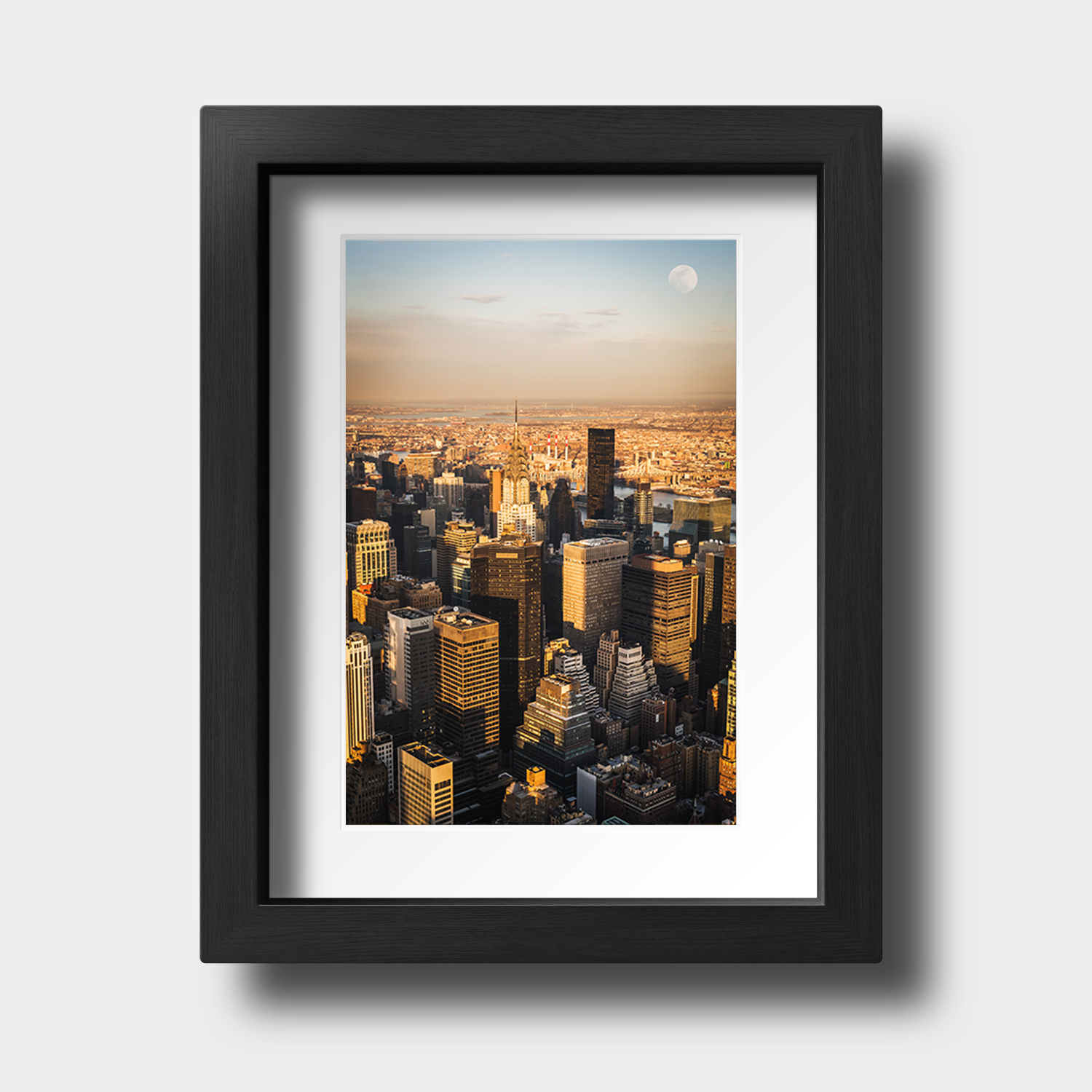 Tirage photo de New York "Aerial Manhattan at sunset" - NY - The Artistic Way