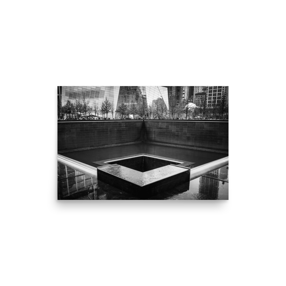 Tirage photo de New York "B&W Ground Zero" - NY - The Artistic Way