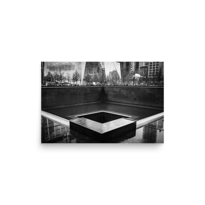 Tirage photo de New York "B&W Ground Zero" - NY - The Artistic Way