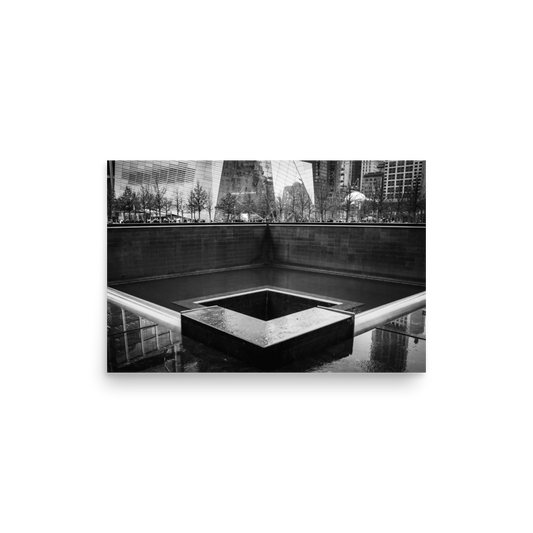 Tirage photo de New York "B&W Ground Zero" - NY - The Artistic Way