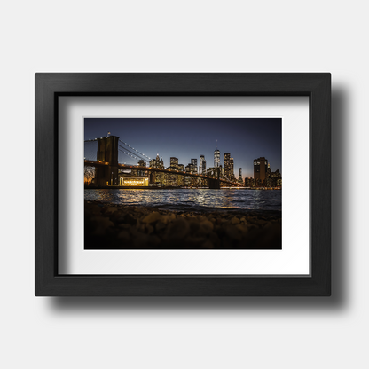 Tirage photo de New York "Downtown Manhattan at night" - NY - The Artistic Way
