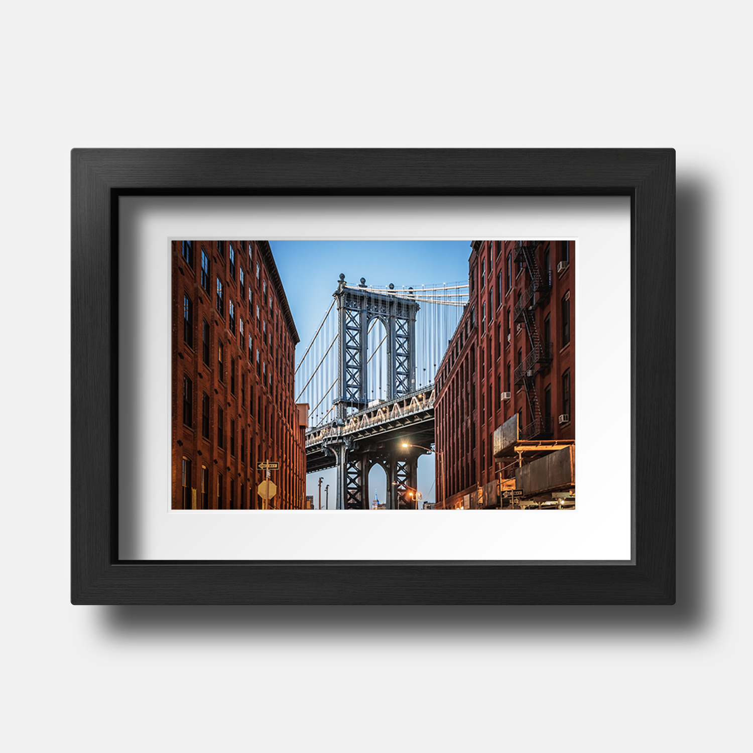 Tirage Photo de New York "Dumbo - Manhattan Bridge from Brooklyn" - NYC - The Artistic Way