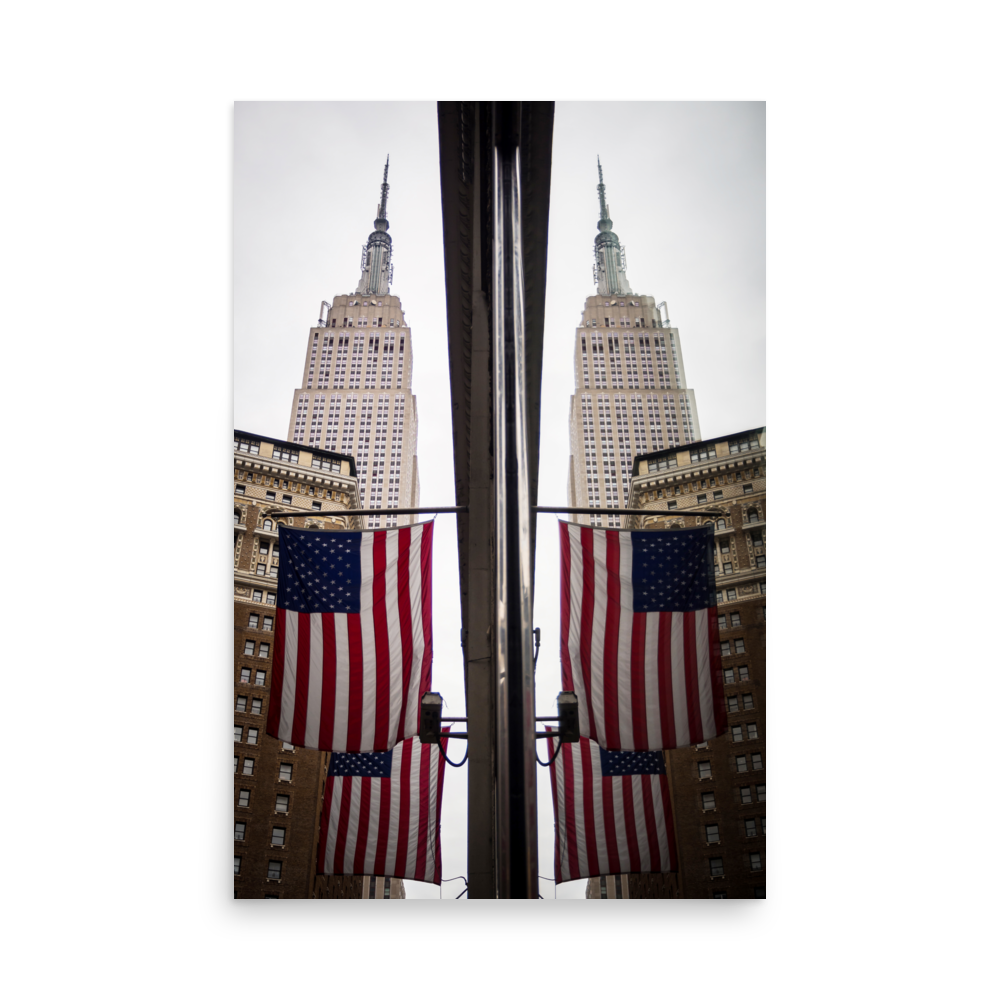 Tirage photo de New York "Empire Reflection" - NY - The Artistic Way