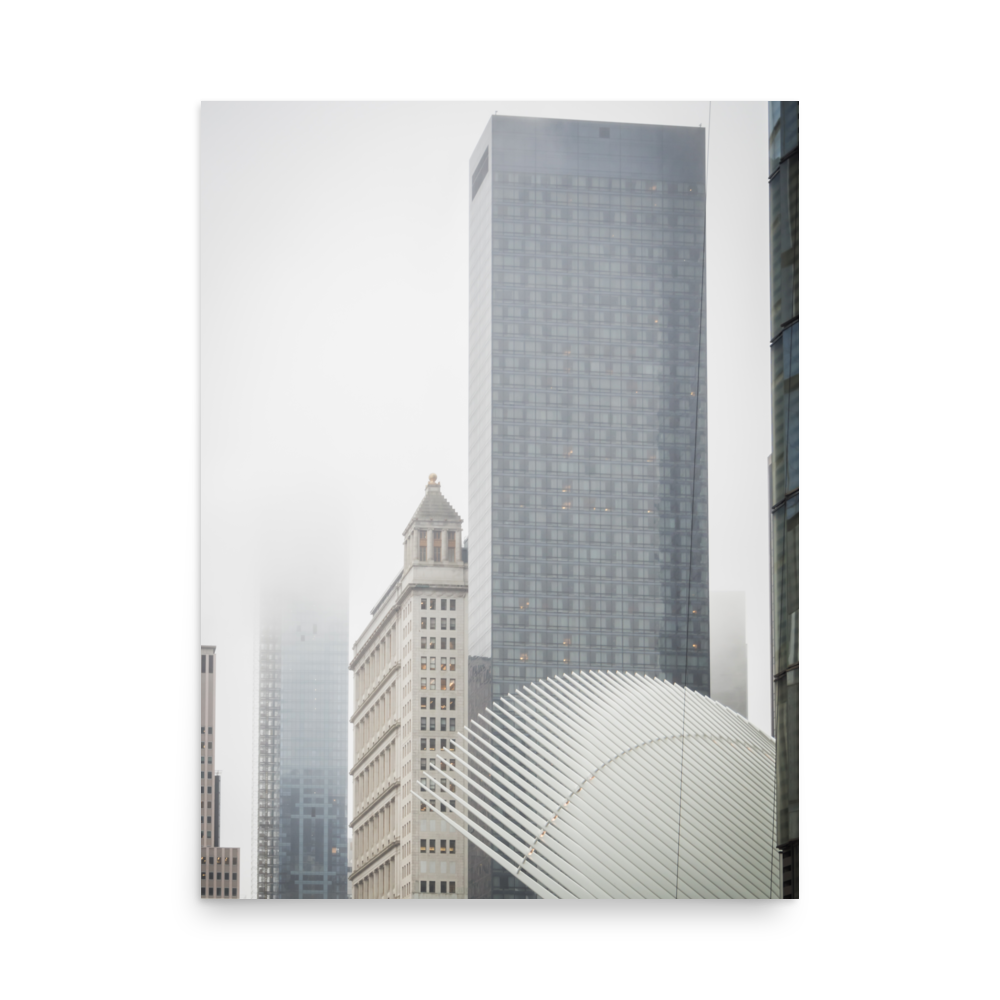 Tirage photo de New York "Misty Wall Street" - NY - The Artistic Way