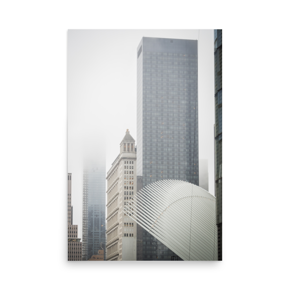 Tirage photo de New York "Misty Wall Street" - NY - The Artistic Way