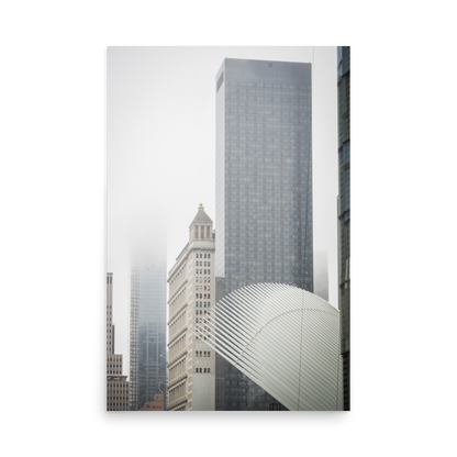 Tirage photo de New York "Misty Wall Street" - NY - The Artistic Way