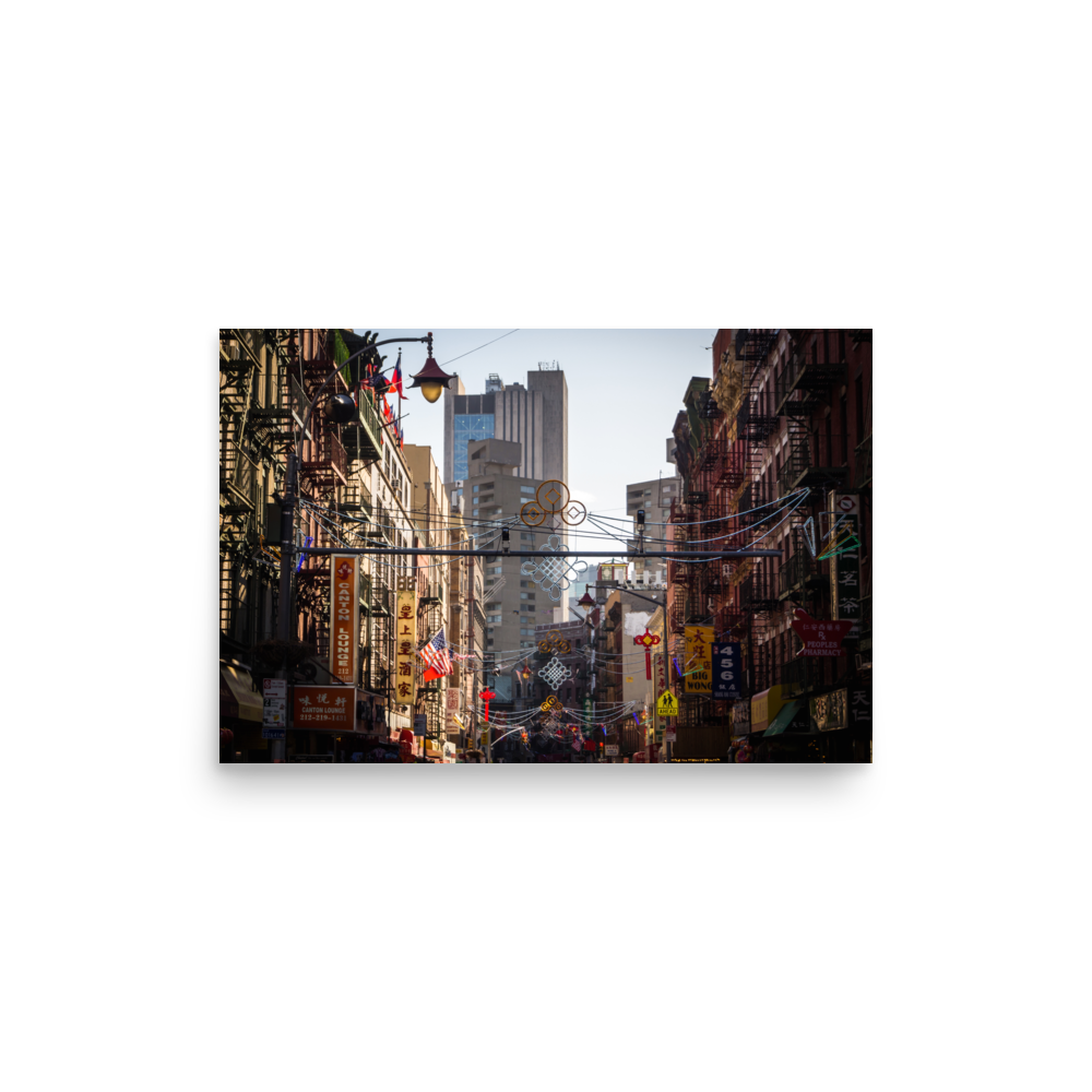 Tirage photo de New York "Welcome to Chinatown" - NY - The Artistic Way