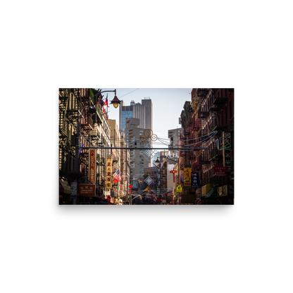 Tirage photo de New York "Welcome to Chinatown" - NY - The Artistic Way
