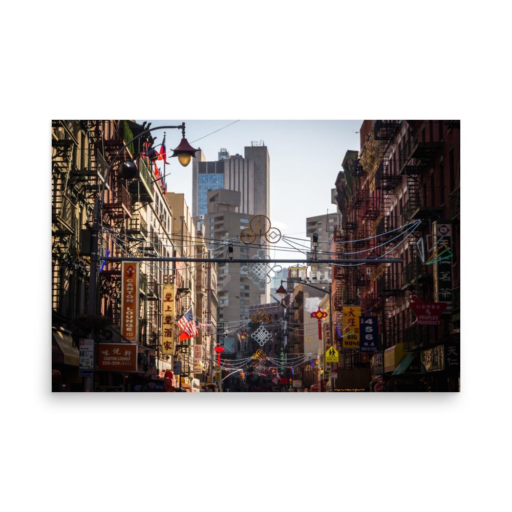 Tirage photo de New York "Welcome to Chinatown" - NY - The Artistic Way