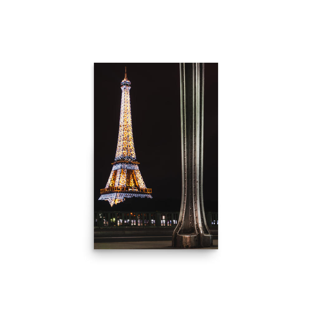 Tirage Photo de Paris "Eiffel Tower from Bir Hakeim at Night" - Paris - The Artistic Way