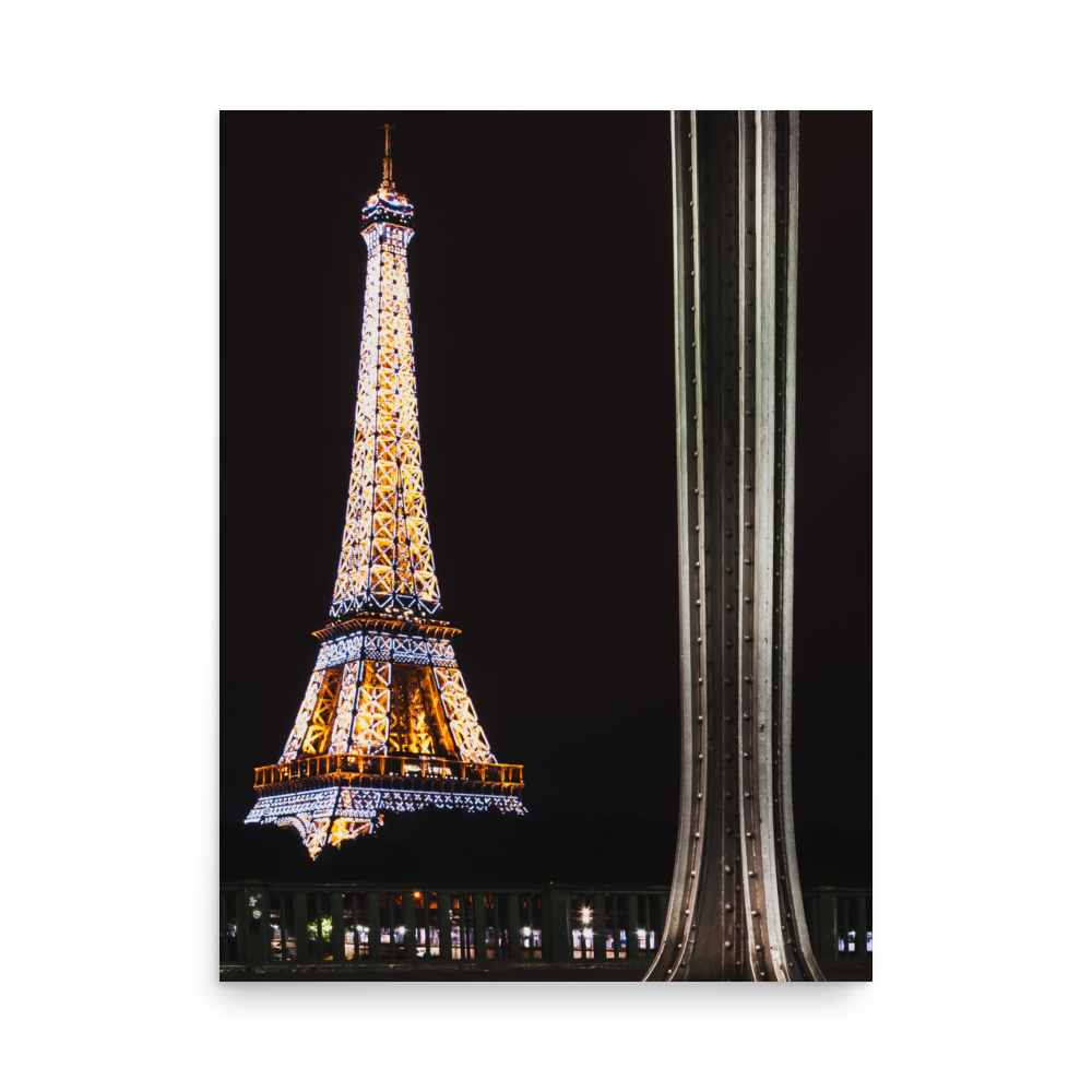 Tirage Photo de Paris "Eiffel Tower from Bir Hakeim at Night" - Paris - The Artistic Way