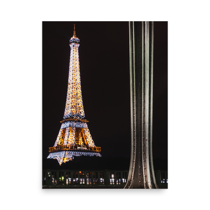 Tirage Photo de Paris "Eiffel Tower from Bir Hakeim at Night" - Paris - The Artistic Way
