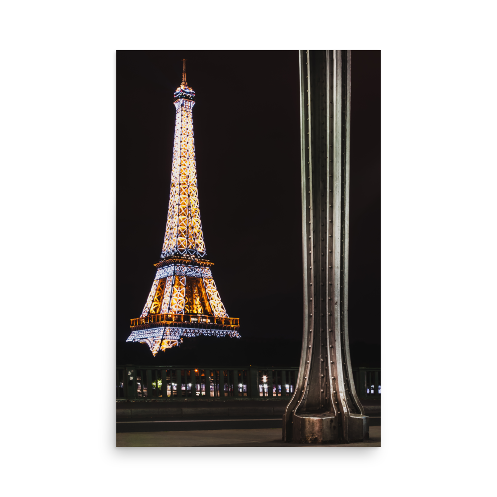 Tirage Photo de Paris "Eiffel Tower from Bir Hakeim at Night" - Paris - The Artistic Way
