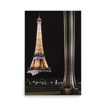 Tirage Photo de Paris "Eiffel Tower from Bir Hakeim at Night" - Paris - The Artistic Way