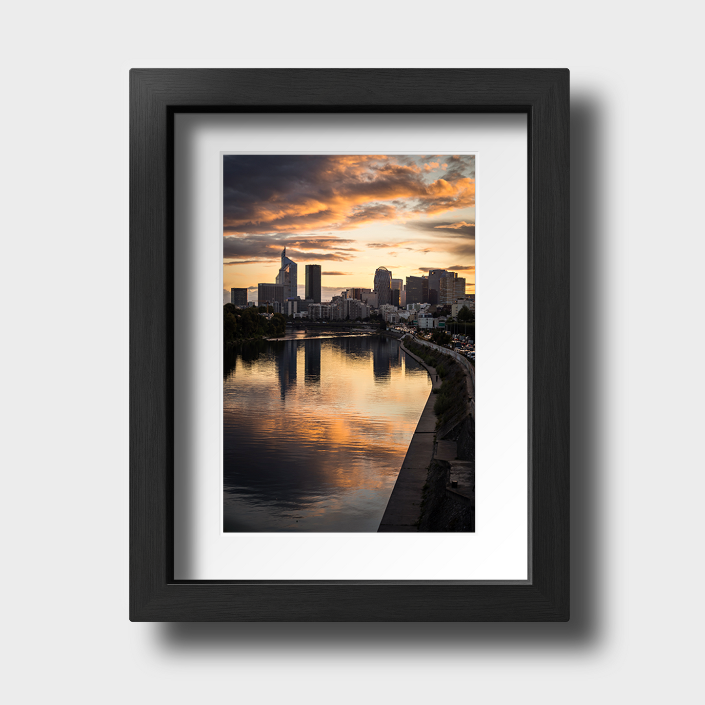 Tirage Photo de Paris "Golden sky over the city" - Paris - The Artistic Way