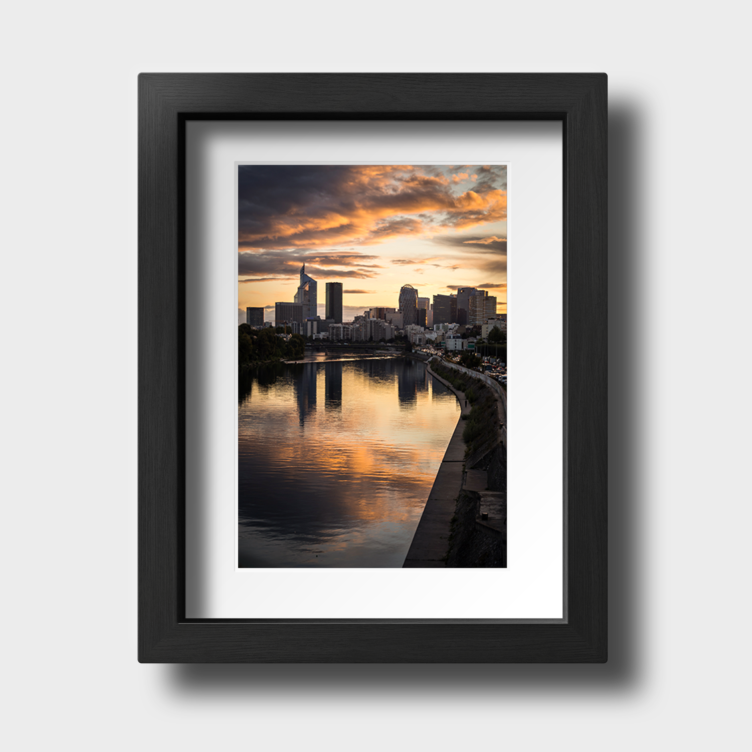 Tirage Photo de Paris "Golden sky over the city" - Paris - The Artistic Way