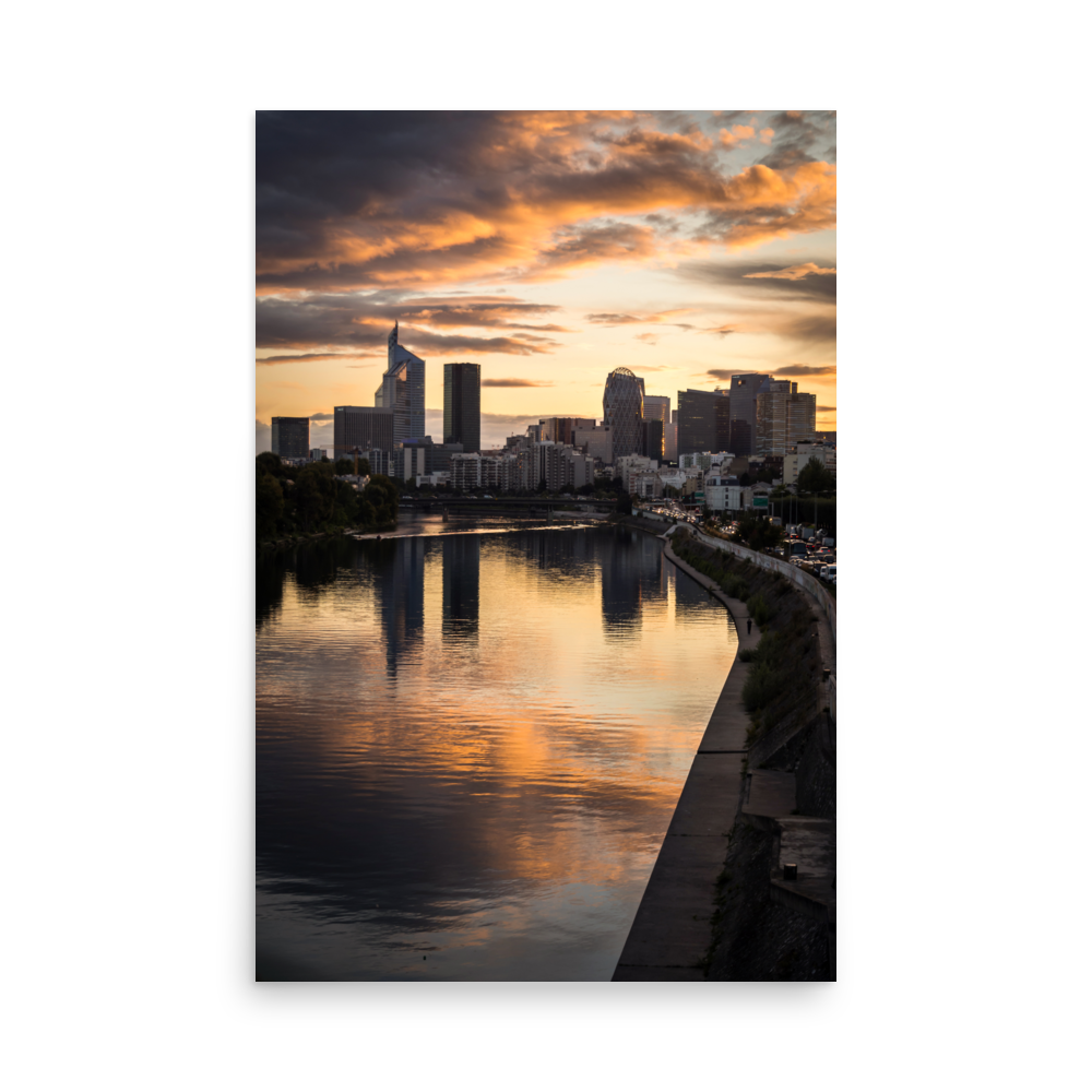 Tirage Photo de Paris "Golden sky over the city" - Paris - The Artistic Way