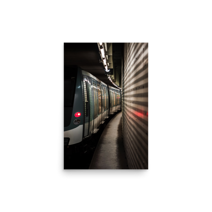 Tirage photo de Paris "Modern Parisian Metro" - Paris - The Artistic Way