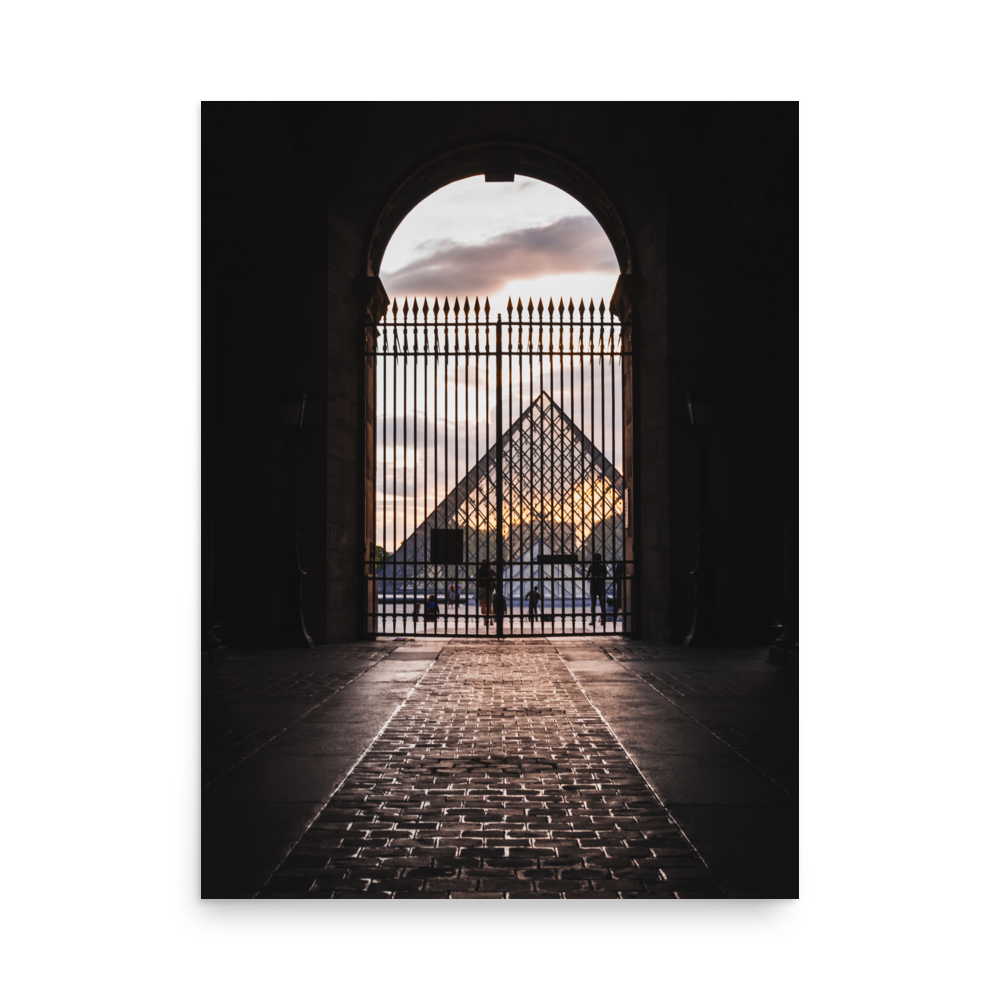 Tirage Photo de Paris "Way to the Sunset at the Louvre Museum" - Paris - The Artistic Way