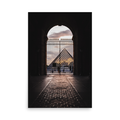 Tirage Photo de Paris "Way to the Sunset at the Louvre Museum" - Paris - The Artistic Way