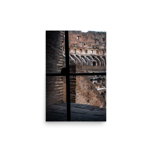 Tirage Photo de Rome "Window on the interior of the Colosseum" - Rome - The Artistic Way