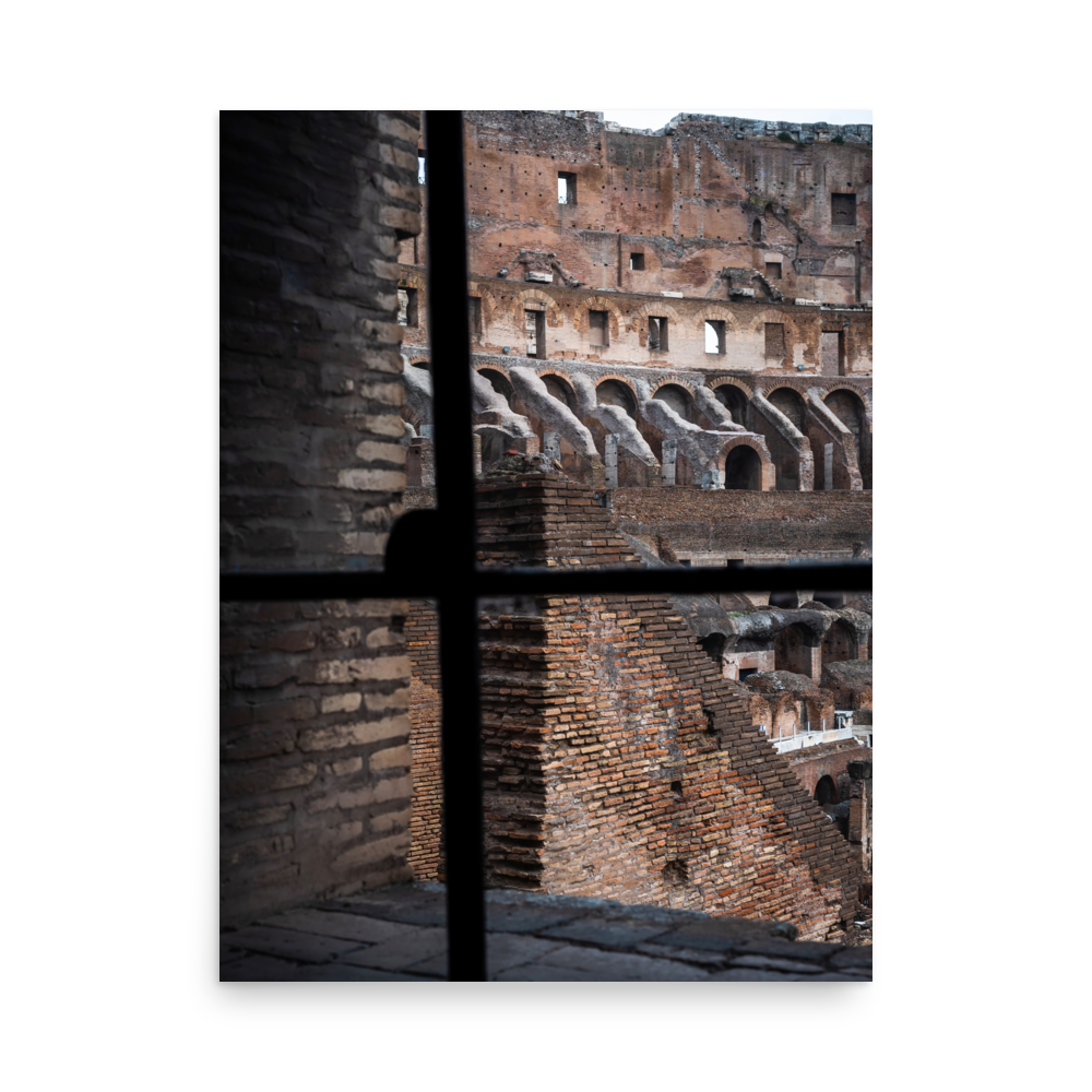 Tirage Photo de Rome "Window on the interior of the Colosseum" - Rome - The Artistic Way