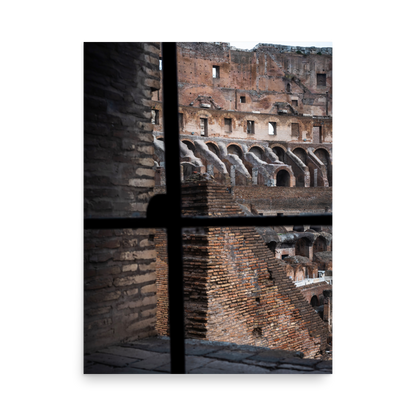 Tirage Photo de Rome "Window on the interior of the Colosseum" - Rome - The Artistic Way