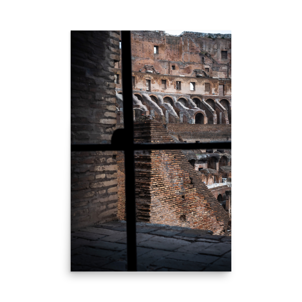 Tirage Photo de Rome "Window on the interior of the Colosseum" - Rome - The Artistic Way