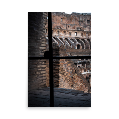 Tirage Photo de Rome "Window on the interior of the Colosseum" - Rome - The Artistic Way