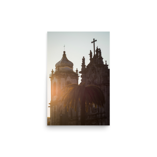 Tirage photo de Porto "Sunset over Carmo Church" - Porto - The Artistic Way